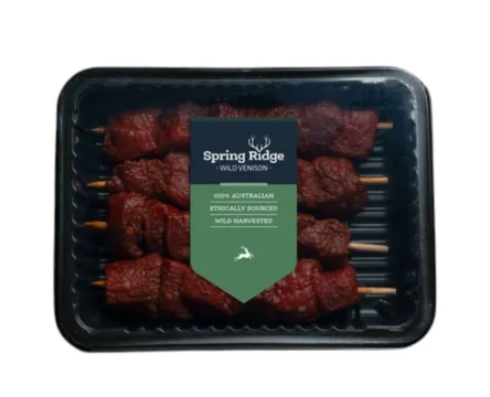 WILD VENISON SOUVLAKI SKEWERS 360G